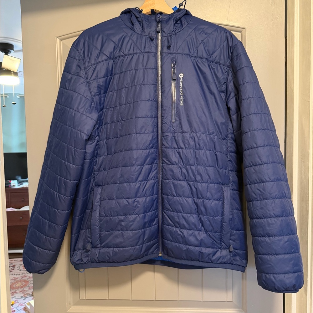 Vineyard Vines Men's Blue Puffer Jacket